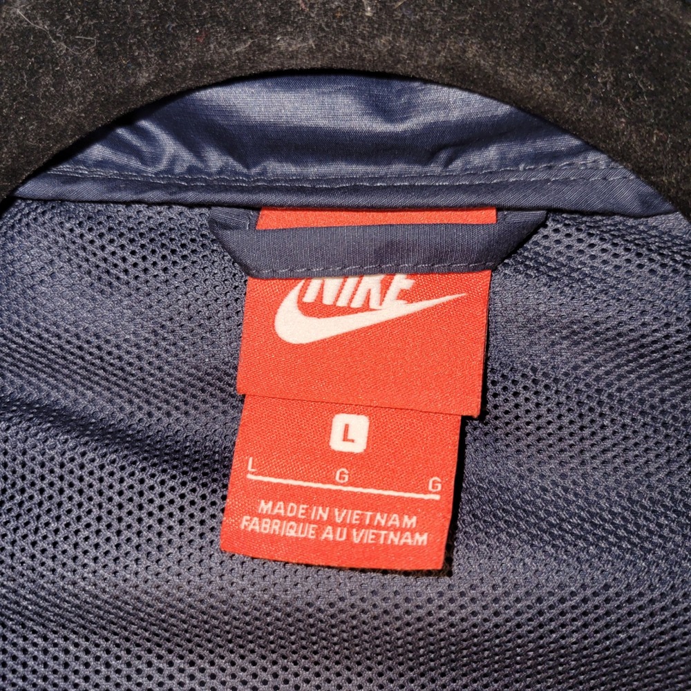 Nike Sportswear Windrunner Hooded Windbreaker Jacket Navy Blue Slate size L - Picture 6 of 8